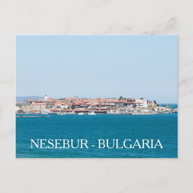Carte Postale Vue de la ville de Nesebur, Bulgarie (Devant)