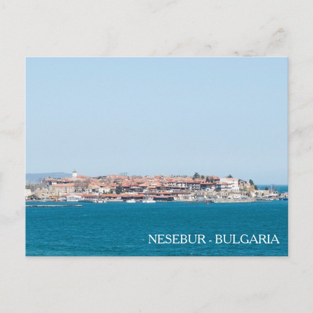 Carte Postale Vue de la ville de Nesebur, Bulgarie (Devant)