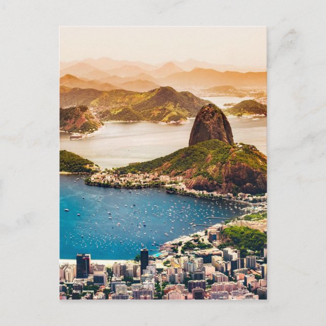 Carte Postale Vue de la ville de Rio de Janeiro (Devant)