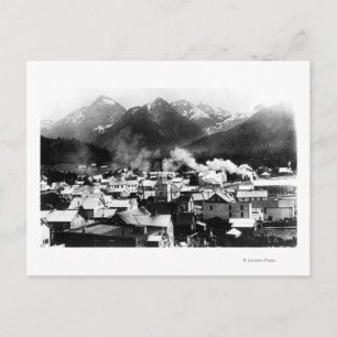 Carte Postale Vue de la ville de Sitka, Alaska avec la pyramide
