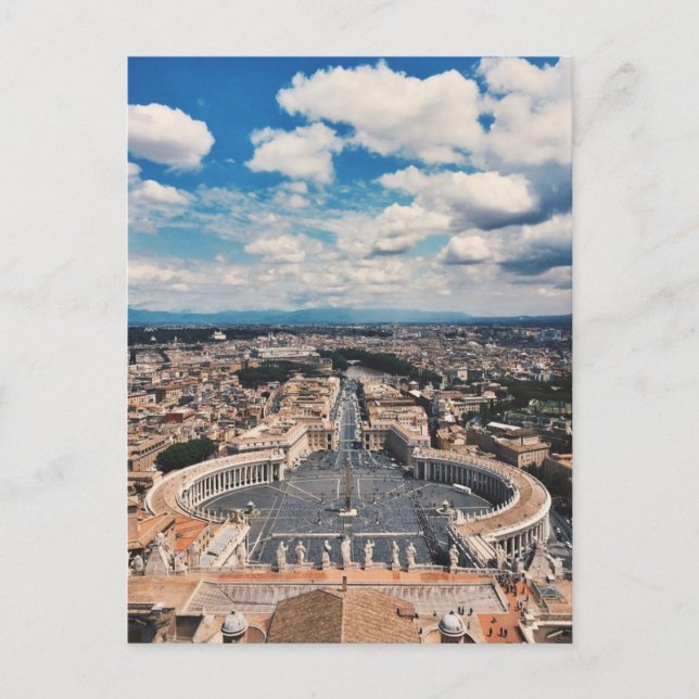 Carte Postale Vue de la ville du Vatican (Devant)