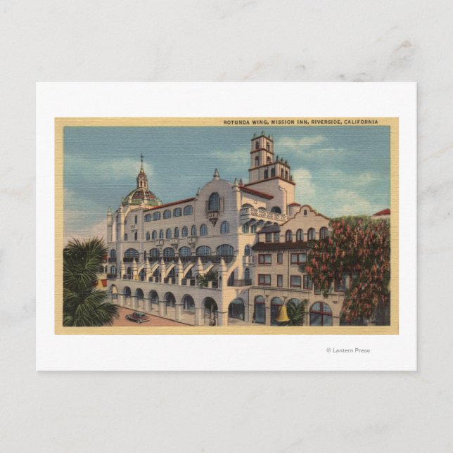 Carte Postale Vue de l'aile de la Rotonde au Mission Inn (Devant)