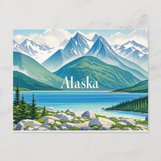Carte Postale vue de l'alaska