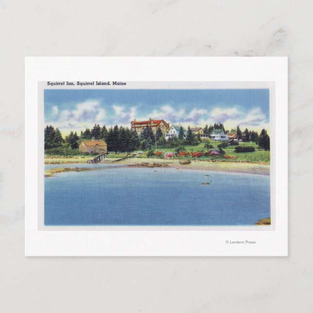 Carte Postale Vue de l'auberge Squirrel sur Squirrel Island (Devant)