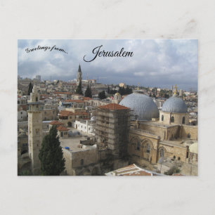 Carte Postale Vue de l'église luthérienne du Rédempteur Jérusale