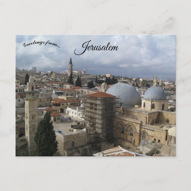 Carte Postale Vue de l'église luthérienne du Rédempteur Jérusale (Devant)