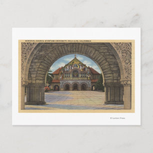 Carte Postale Vue de l'église Memorial, Stanford U.
