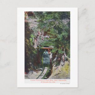 Carte Postale Vue de l'entrée du tunnel de sortie miner vers l'o