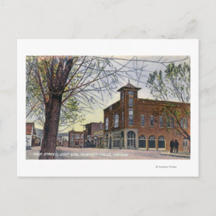 Carte Postale Vue de l'extrémité est de la rue principaleChutes 