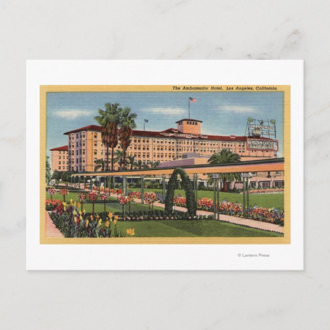 Carte Postale Vue de l'hôtel Ambassador (Devant)