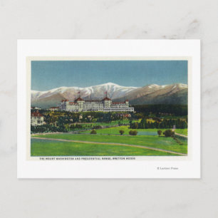 Carte Postale Vue de l'hôtel Mt Washington, chaîne présidentiell