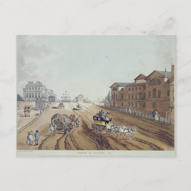 Carte Postale Vue de Londres, 1797 (Devant)