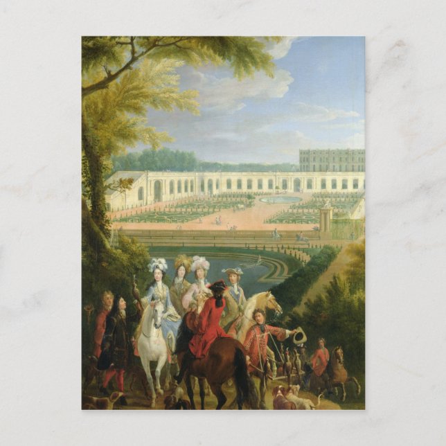 Carte Postale Vue de l'Orangerie à Versailles, après 1697 (Devant)