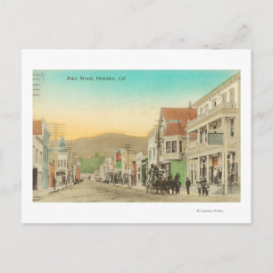 Carte Postale Vue de Main Street, Chariot Carrie