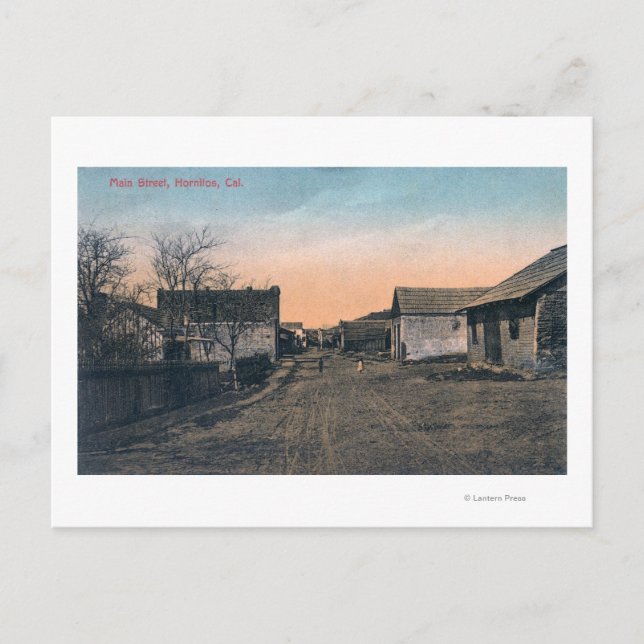 Carte Postale Vue de Main StreetHornitos, CA (Devant)