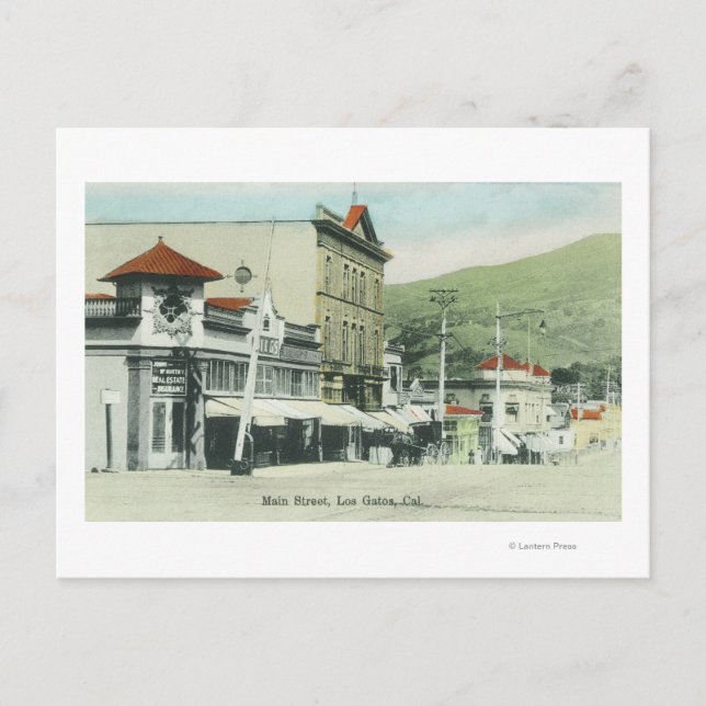 Carte Postale Vue de Main StreetLos Gatos, CA 2 (Devant)
