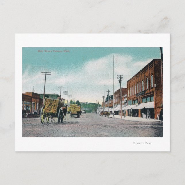 Carte Postale Vue de Main StreetPalouse, WA (Devant)