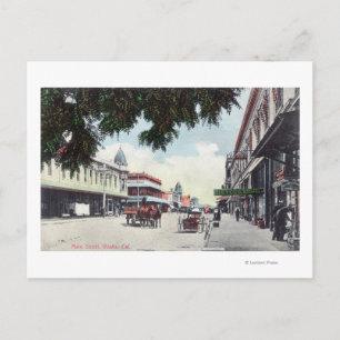 Carte Postale Vue de Main StreetVisalia, CA