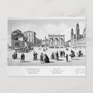 Carte Postale Vue de Munich, 1869