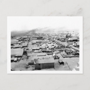 Carte Postale Vue de Nome, Alaska avec neige