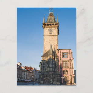 Carte Postale Vue de Prague de l'horloge astronomique