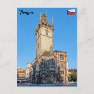 Carte Postale Vue de Prague de l'Horloge Astronomique