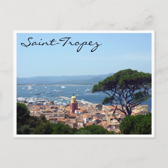 Carte Postale vue de saint-tropez (Devant)