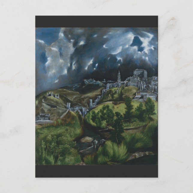 Carte Postale Vue de Tolède par El Greco (Devant)