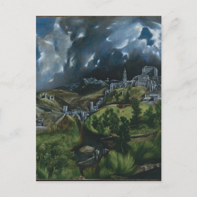 Carte Postale Vue de Tolède par El Greco (Devant)