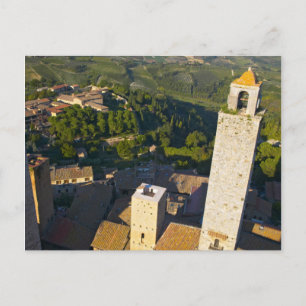 Carte Postale Vue depuis la tour, San Gimignano, Sienne, Toscane