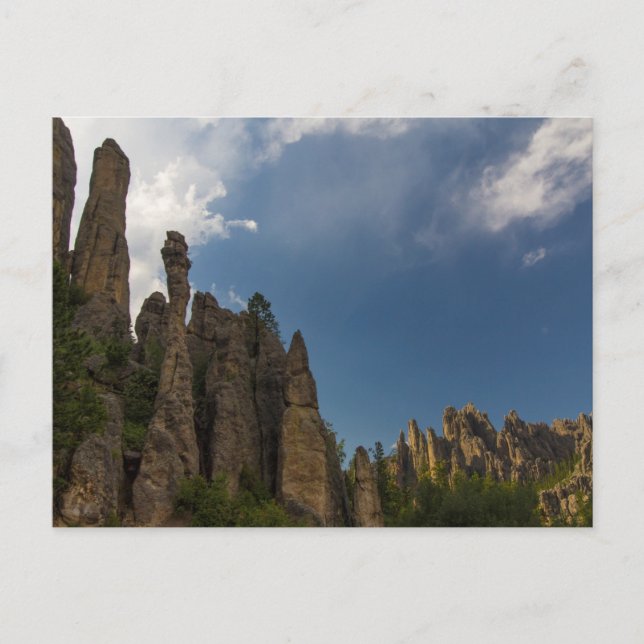 Carte Postale Vue depuis l'autoroute des aiguilles, Dakota du Su (Devant)