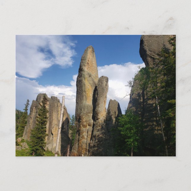 Carte Postale Vue depuis l'autoroute des aiguilles, Dakota du Su (Devant)