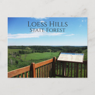 Carte Postale Vue depuis Loess Hills State Forest Overlook, Iowa