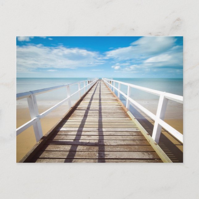 Carte Postale Vue depuis Pier sur la mer (Devant)