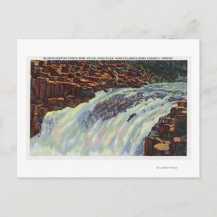 Carte Postale Vue des chutes du bol de pompage du Saumon