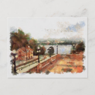 Carte Postale Vue des écluses d'Ottawa du Château Laurier