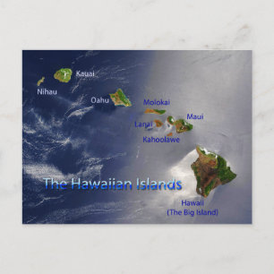 Carte Postale Vue des îles hawaïennes