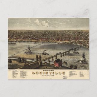 Carte Postale Vue des oiseaux de Louisville