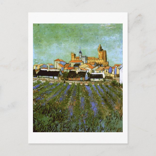 Carte Postale Vue des Saintes-Maries (F416) Van Gogh Fine Art (Devant)