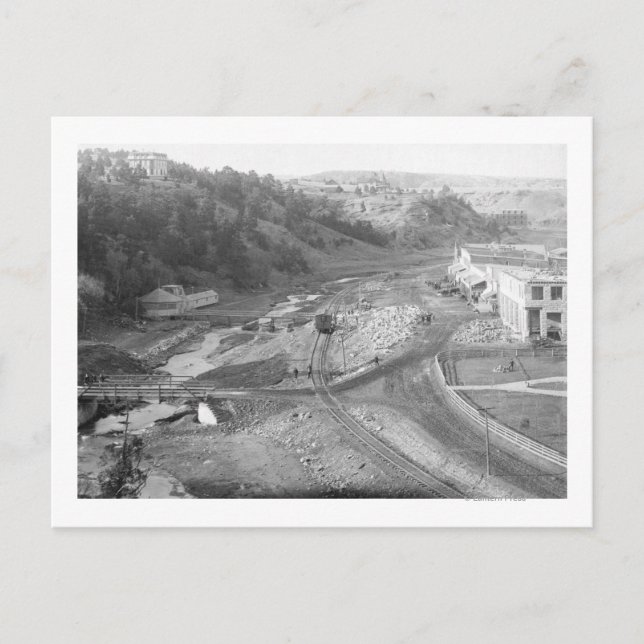 Carte Postale Vue des sources thermales, SD Photographie (Devant)