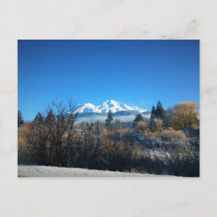 Carte Postale Vue d'hiver à Mount Shasta, CA