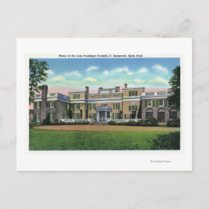 Carte Postale Vue d'Hydre Park du Manoir du Président FDR