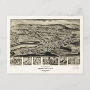 Carte Postale Vue d'Orbisonia & Rock Hill, Pennsylvanie (1906)