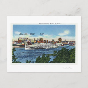 Carte Postale Vue du bateau à vapeur Hendrick Hudson