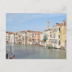 Carte Postale Vue du canal du Pont du Rialto - Venise, Italie