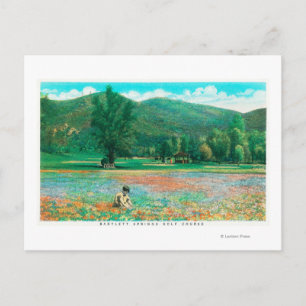 Carte Postale Vue du champ de floraison
