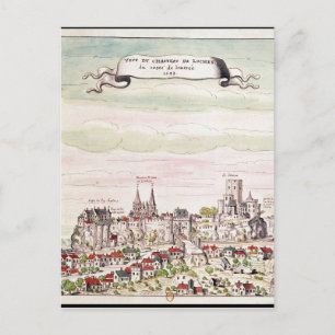 Carte Postale Vue du Château de Loches, 1699