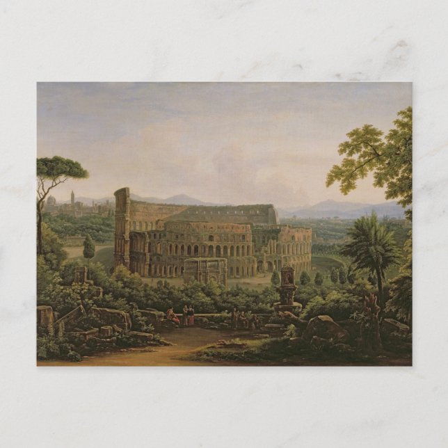 Carte Postale Vue du Colosseum de la colline de Palatine (Devant)
