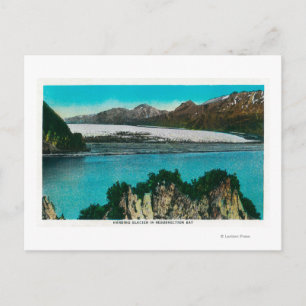 Carte Postale Vue du glacier Harding dans la baie de la résurrec