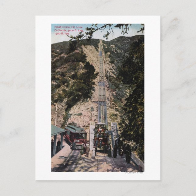 Carte Postale Vue du Great Incline Railway (Devant)